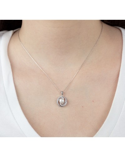 Collar plata de ley con perla cultivada