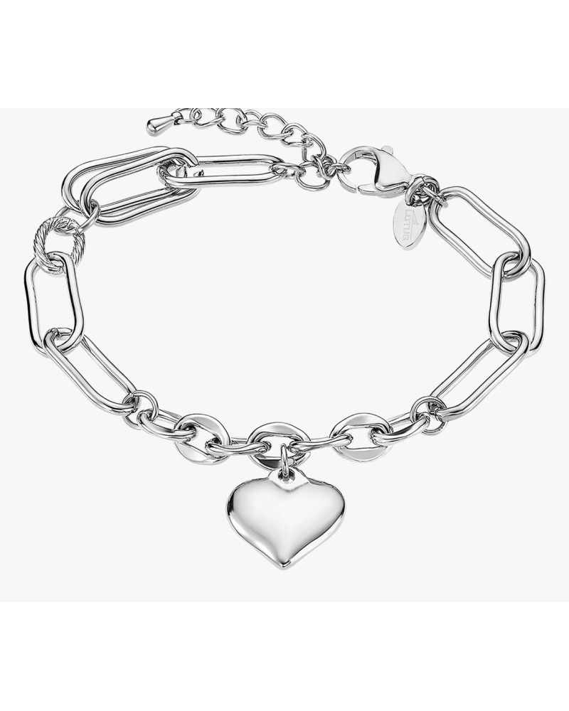 Pulsera acero corazón