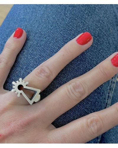 Anillo Virgen del Pilar Plata de ley