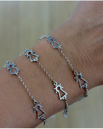 Pulsera Virgen del Pilar Siluetas