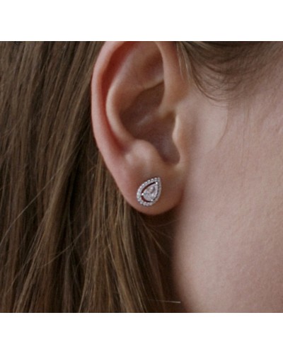 Detalles Pendientes pequeños de plata para mujer. Pendientes de moda perfectos para combinar con otros tipos de pendientes. Pend